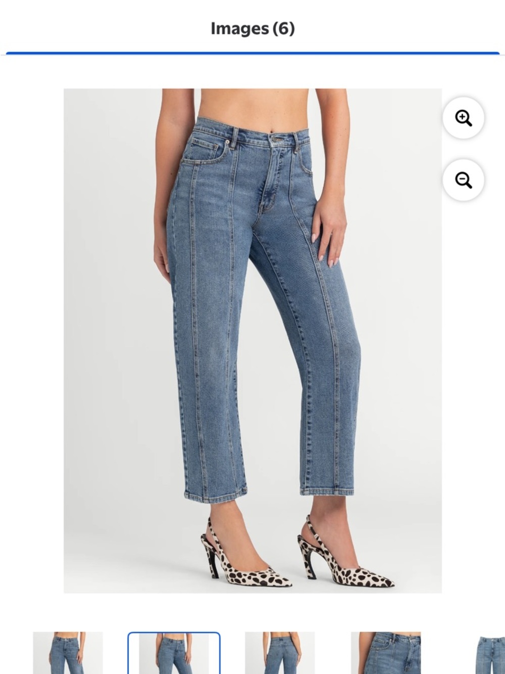Jessica Simpson Women's Myrtle Barrel Leg Jeans, Size 6 - Picture 4 of 8
